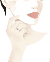 Anello Le Bebé Donna Gli Amori in Oro bianco Diamante LBB115-12 - LBB115-12